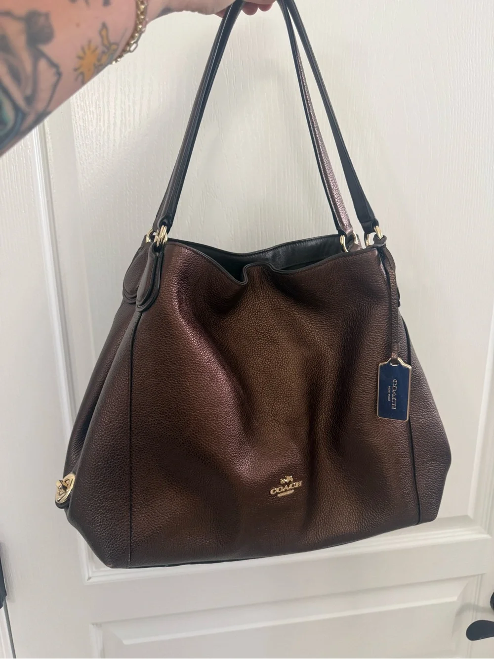 Coach Edie 31 Bronze Purse